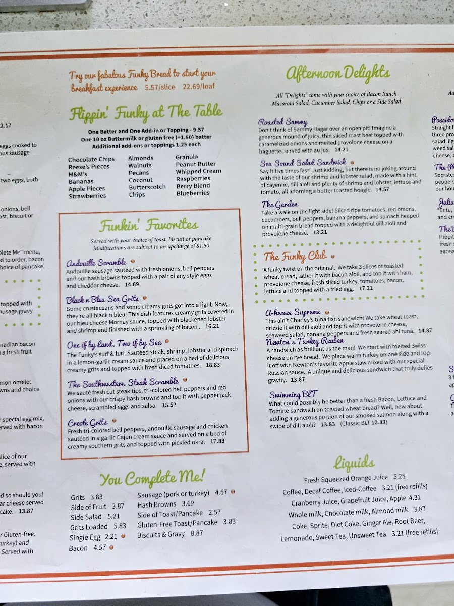 Menu The Funky Brunch Cafe-5