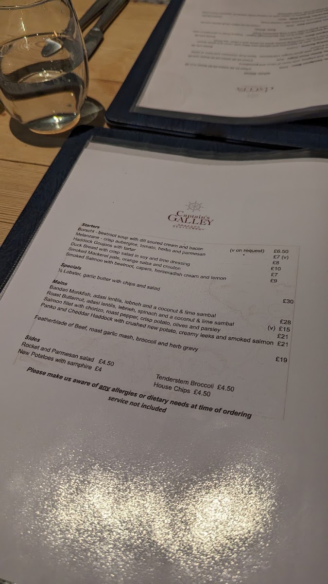 Menu The Galley-2