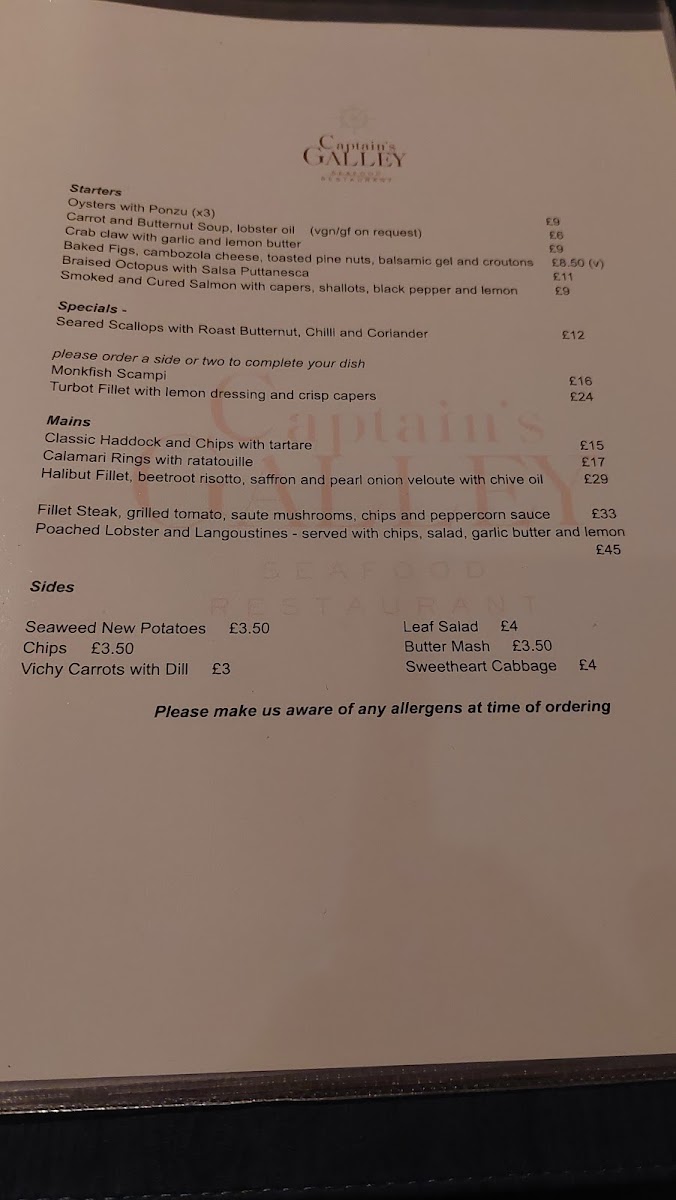 Menu The Galley-3