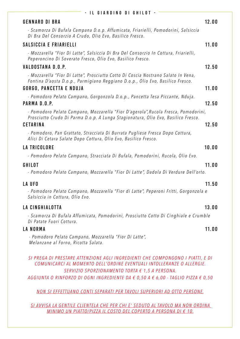 Menu The Garden Of Ghilot-1