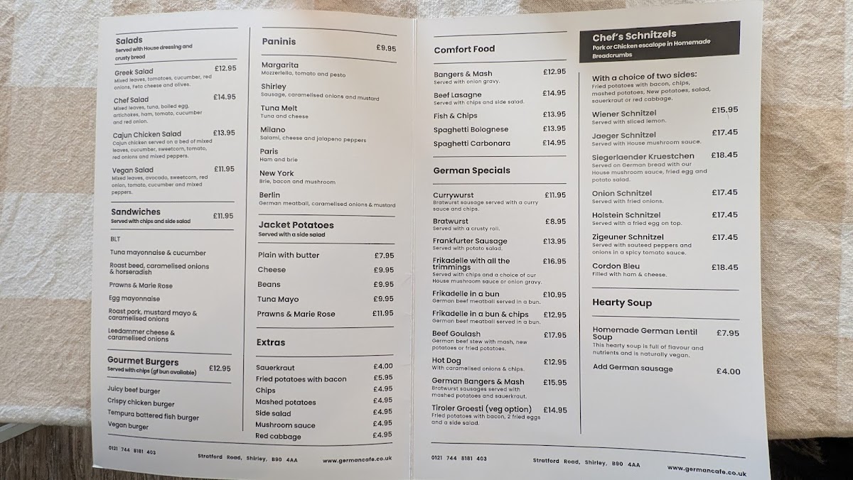 Menu The German Cafe-1