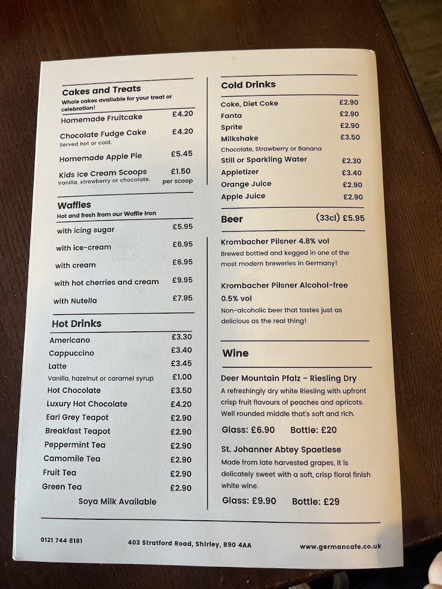 Menu The German Cafe-5
