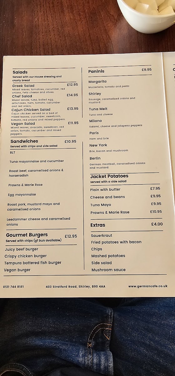 Menu The German Cafe-9