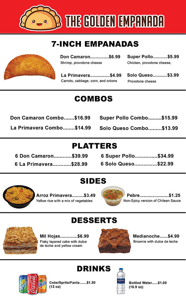 Menu The Golden Empanada-1