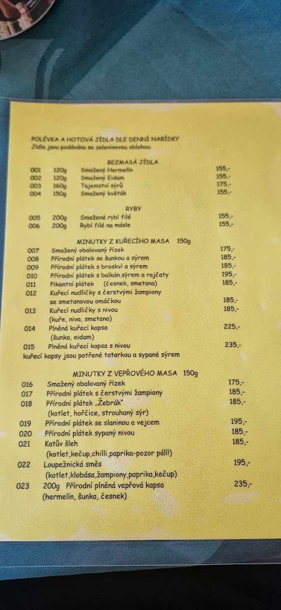 Menu The Golden Horseshoe Inn-10