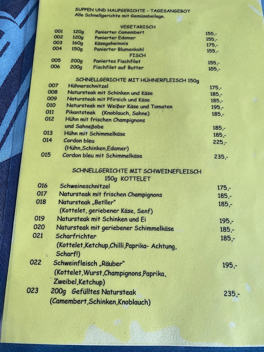 Menu The Golden Horseshoe Inn-5