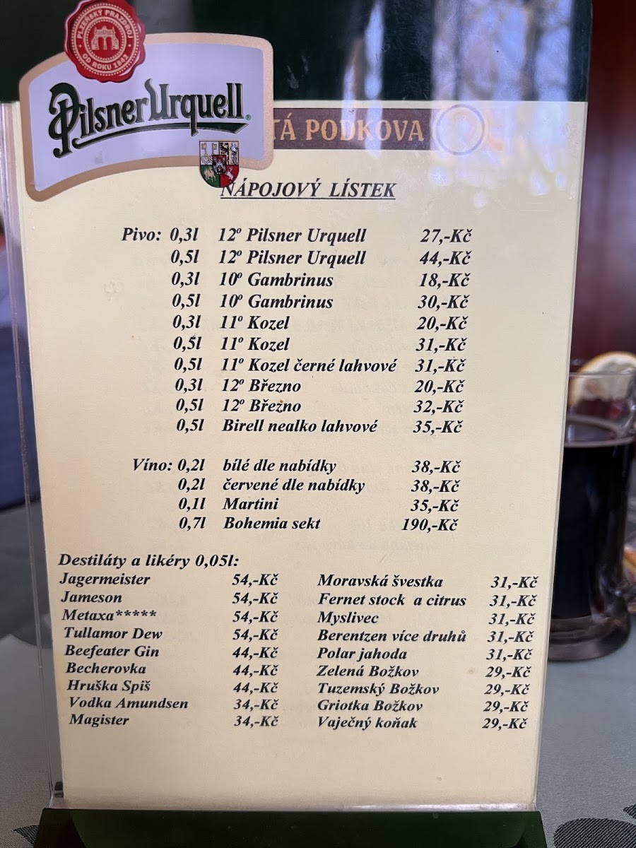 Menu The Golden Horseshoe Inn-7
