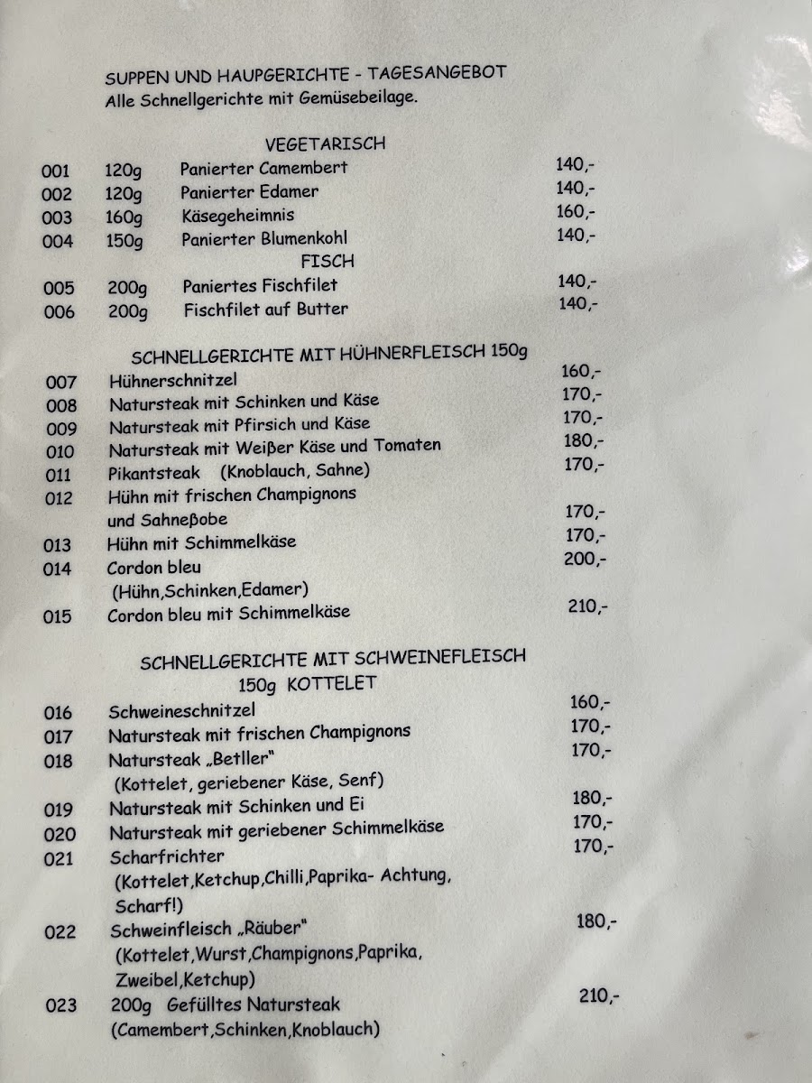Menu The Golden Horseshoe Inn-8