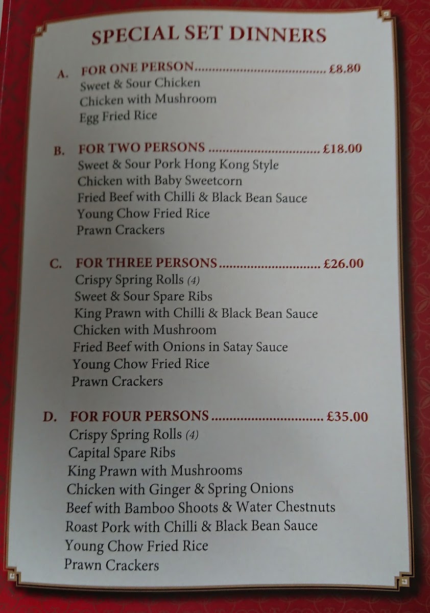 Menu The Golden Phoenix-10