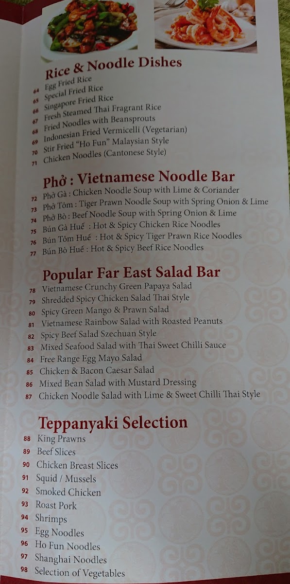 Menu The Golden Phoenix-6