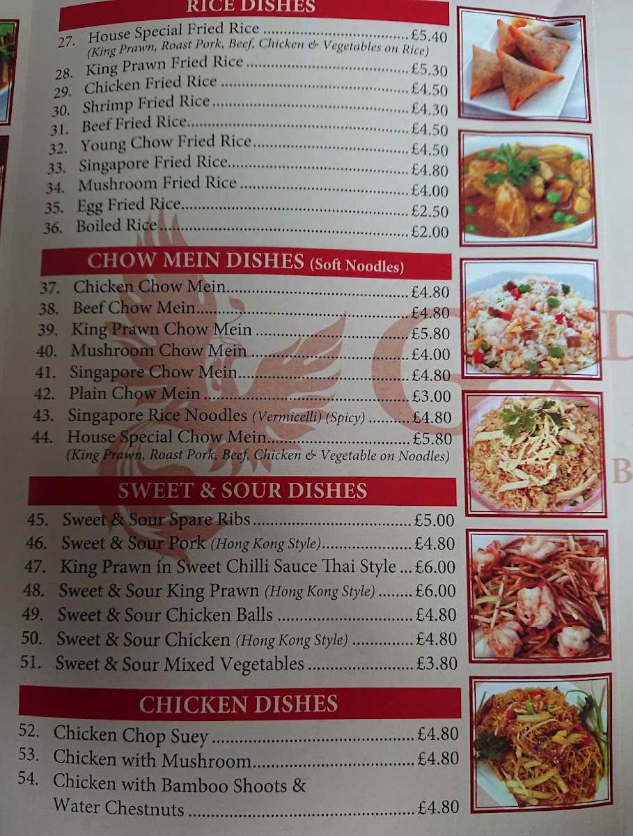 Menu The Golden Phoenix-8