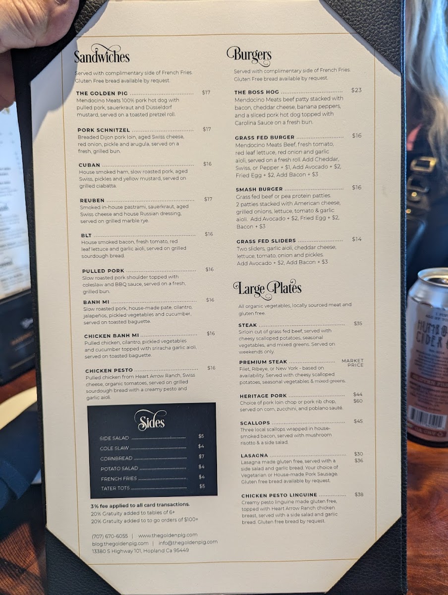 Menu The Golden Pig-2