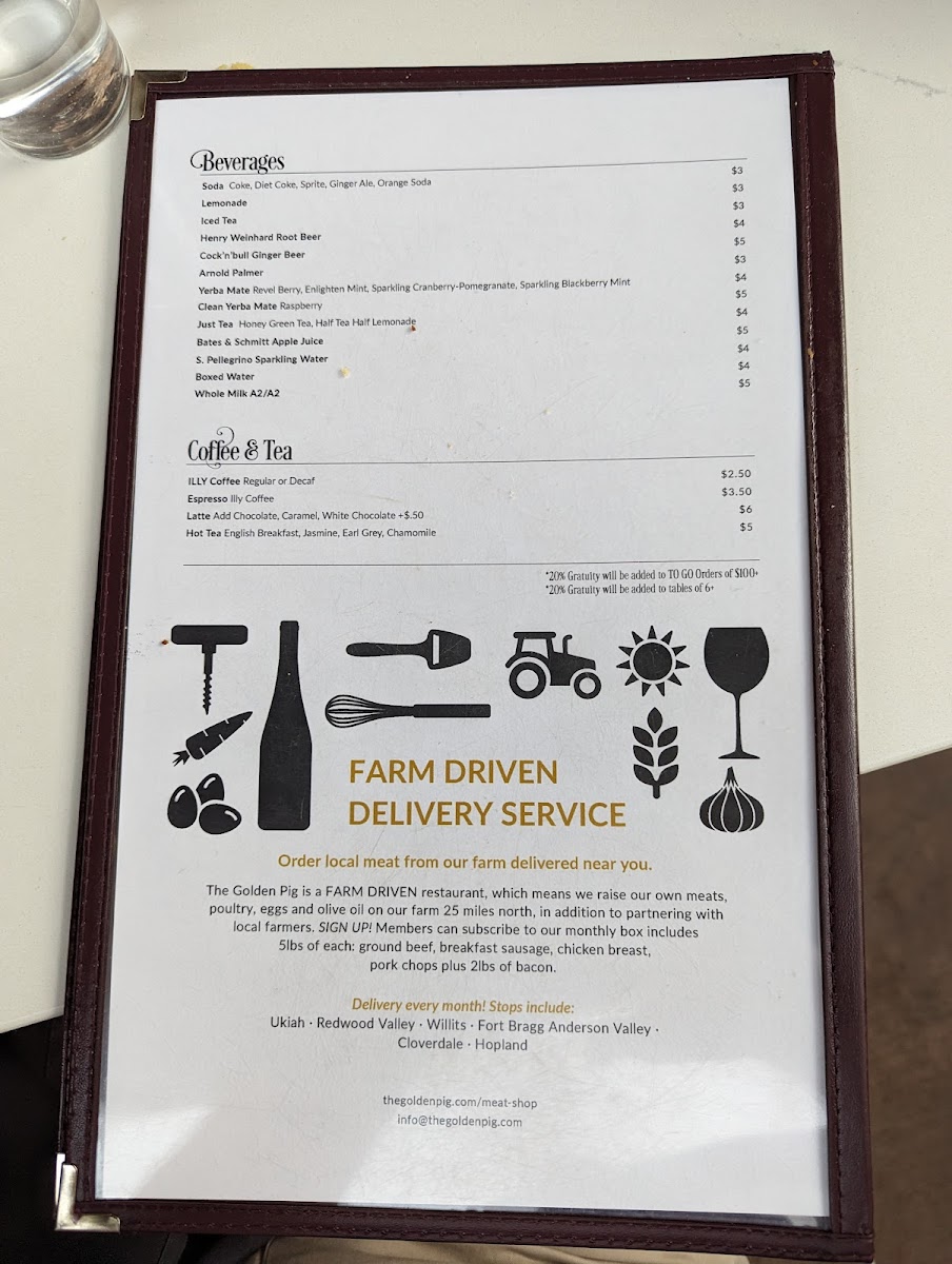 Menu The Golden Pig-9