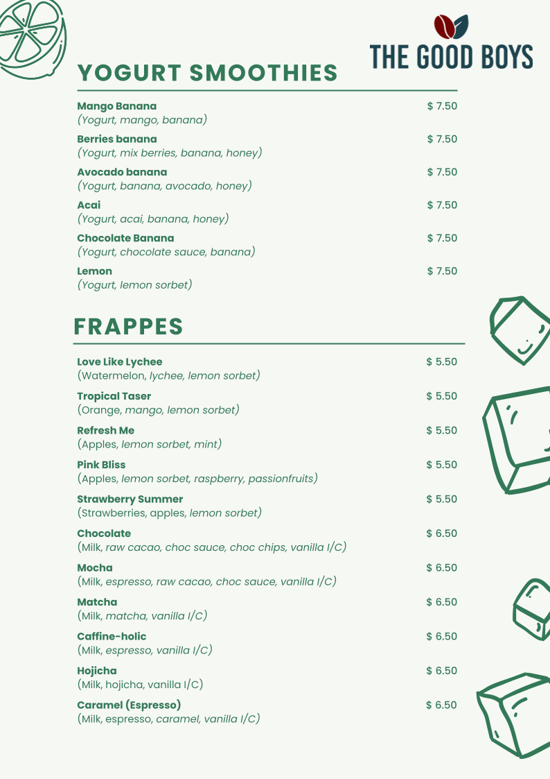 Menu The Good Boys @ Tai Seng-10