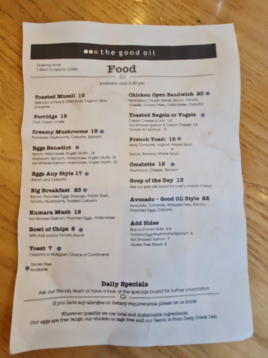 Menu The Good Oil Cafe-6
