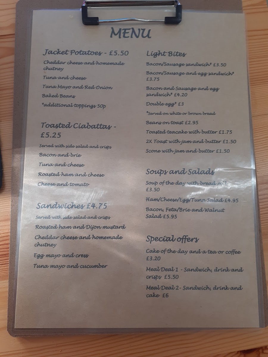 Menu The Grange Coffee Shop And Garden Centre-5