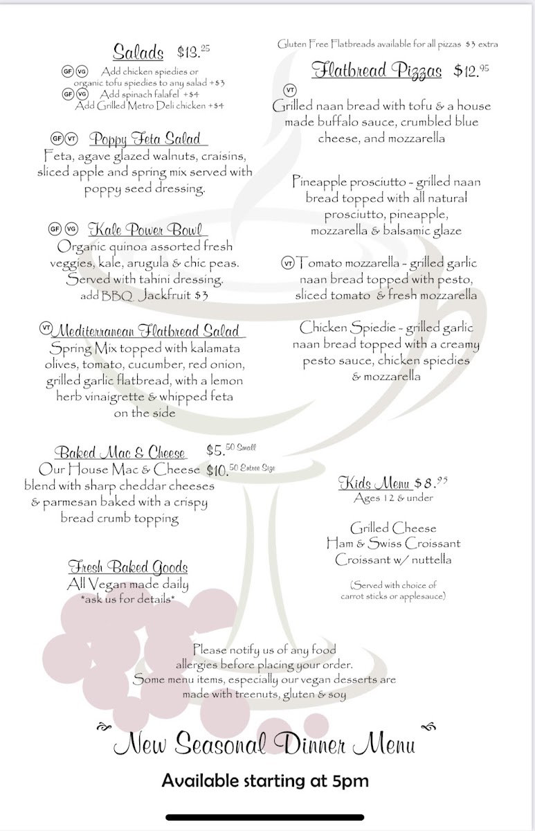 Menu The Grapevine Cafe-2