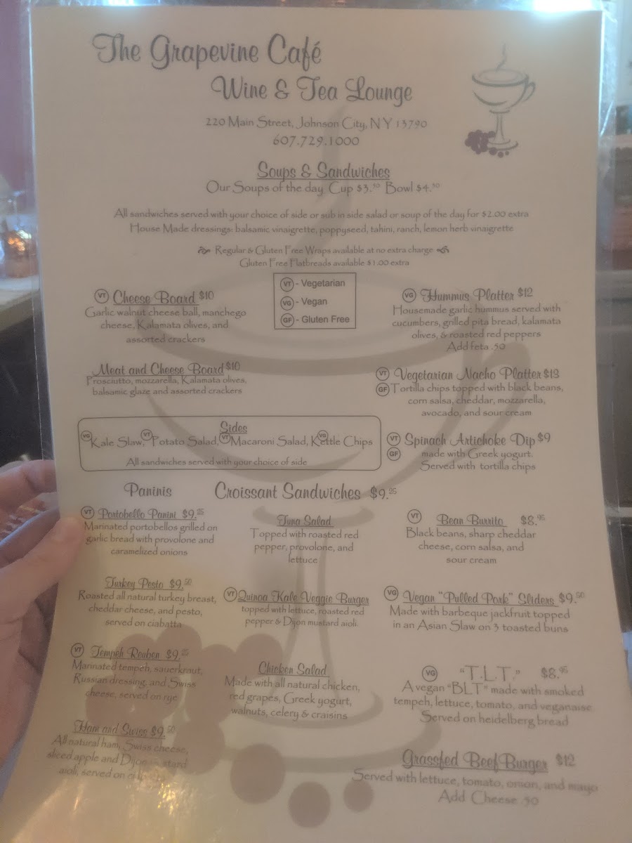 Menu The Grapevine Cafe-5