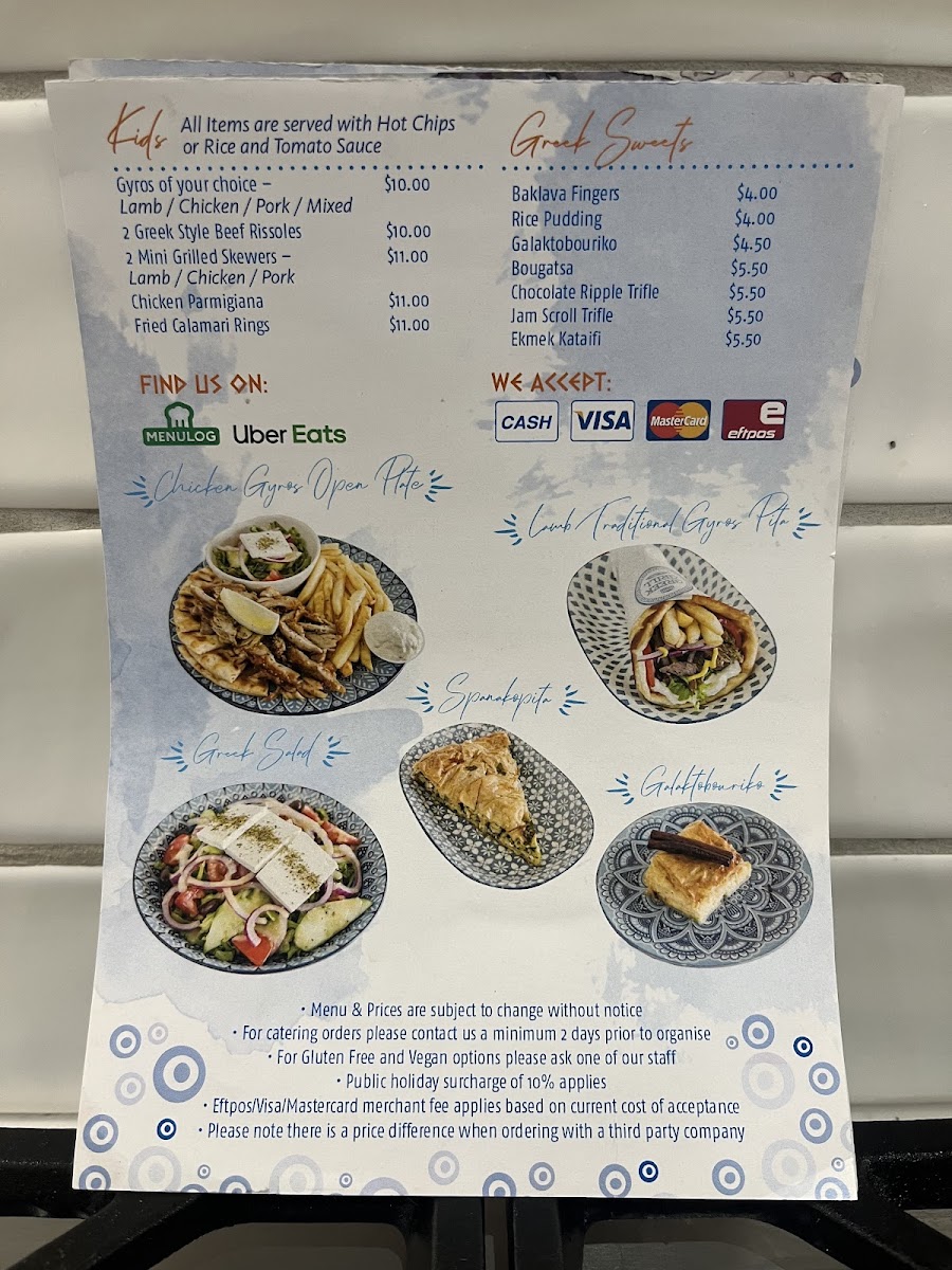 Menu The Greek Grill On High-8