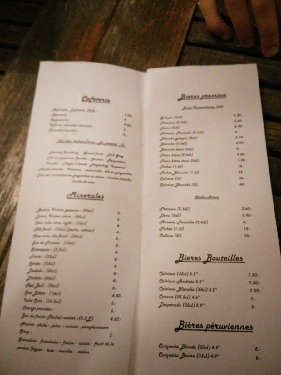 Menu The Green Café-1