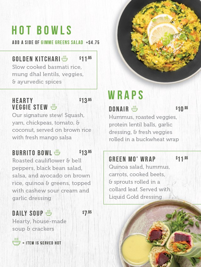 Menu The Green Moustache Organic Café-1