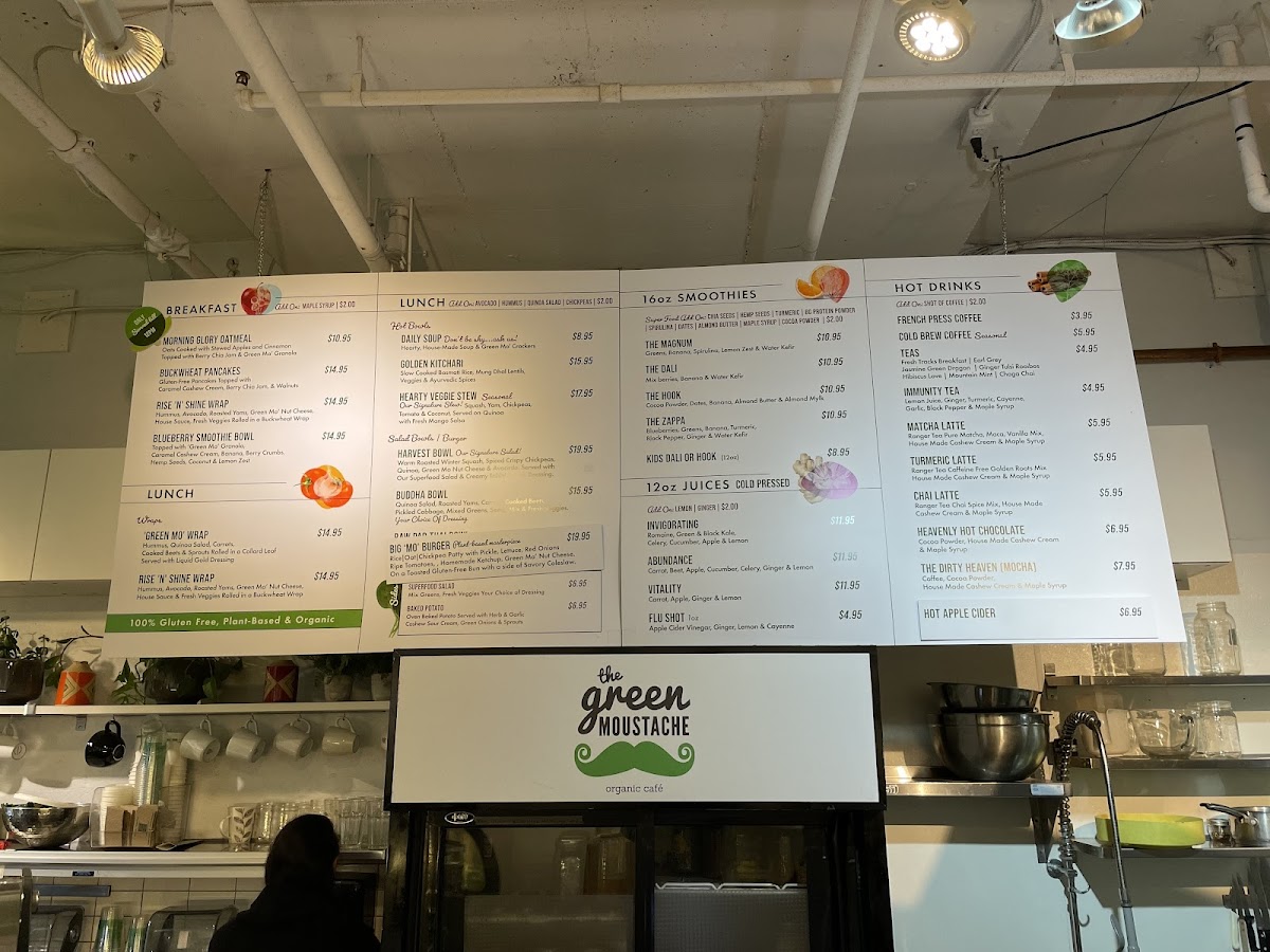 Menu The Green Moustache Organic Café-10