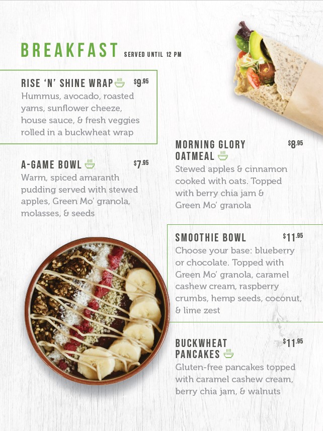 Menu The Green Moustache Organic Café-2