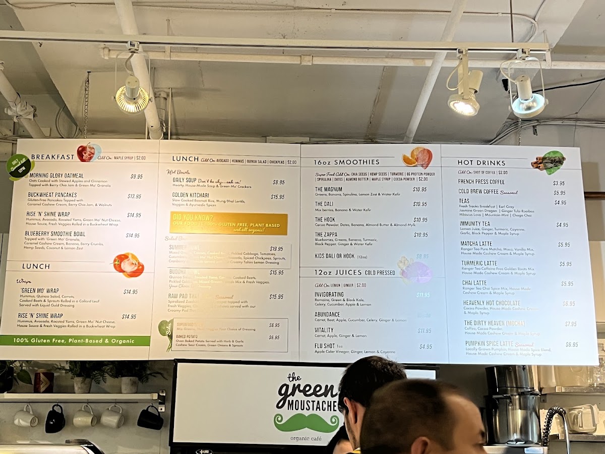 Menu The Green Moustache Organic Café-5