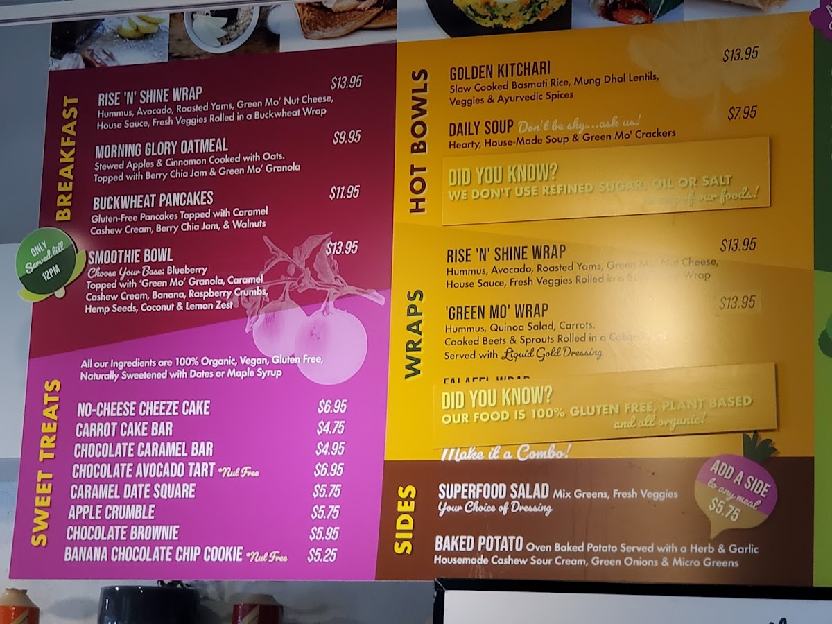 Menu The Green Moustache Organic Café-6
