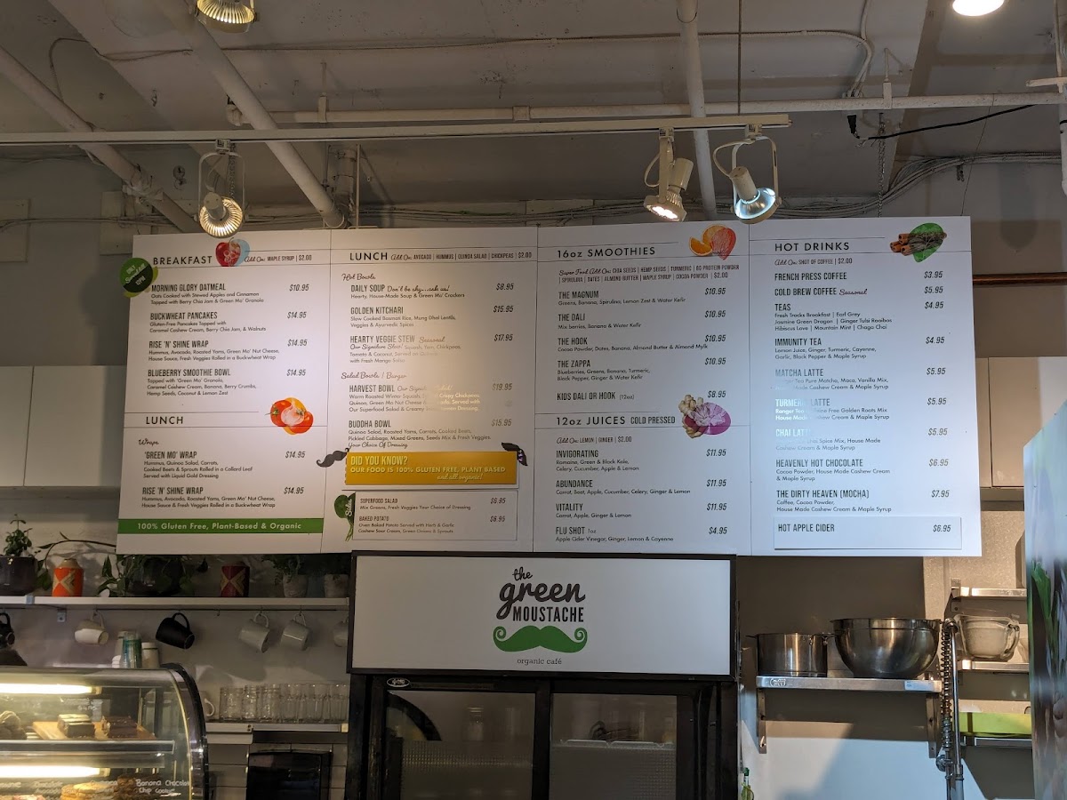 Menu The Green Moustache Organic Café-9