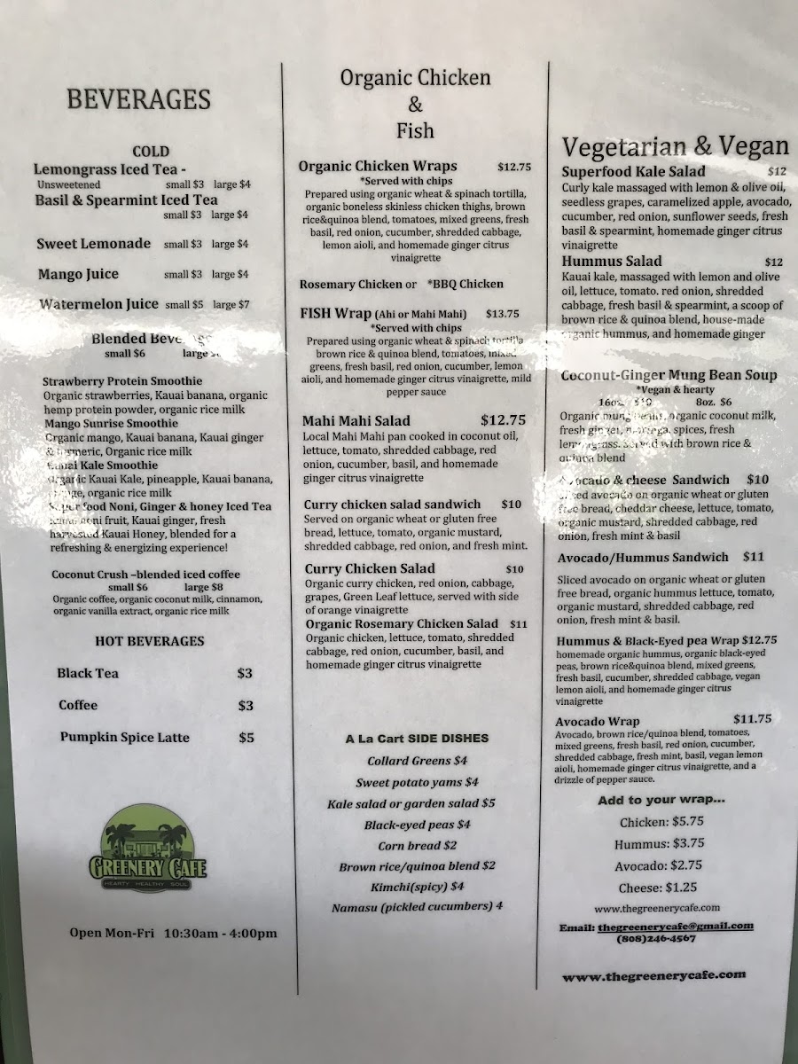 Menu The Greenery Cafe-10