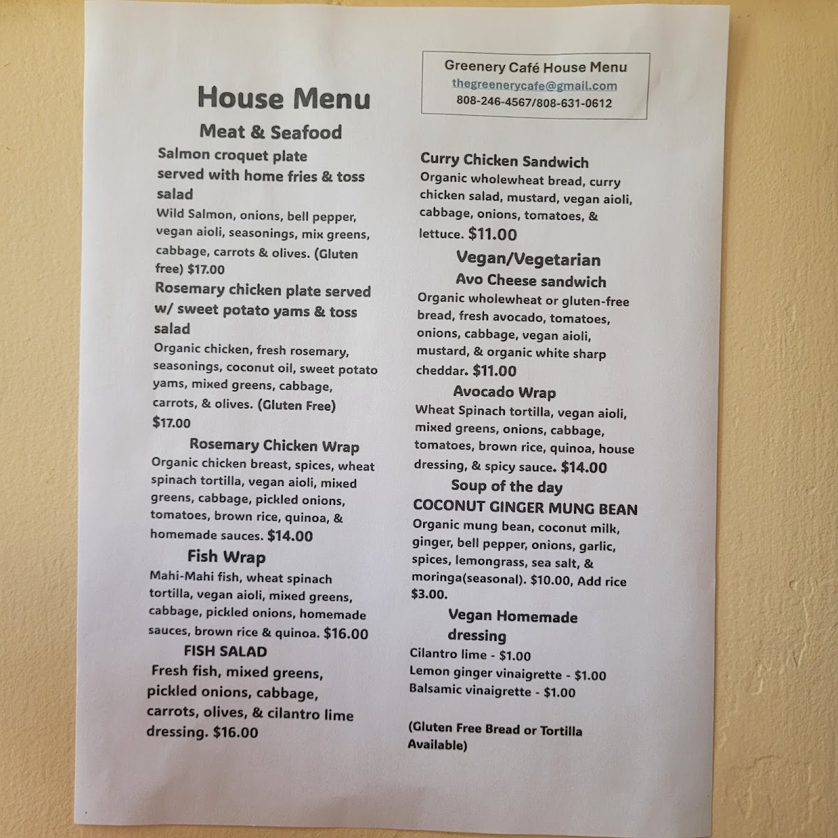 Menu The Greenery Cafe-3