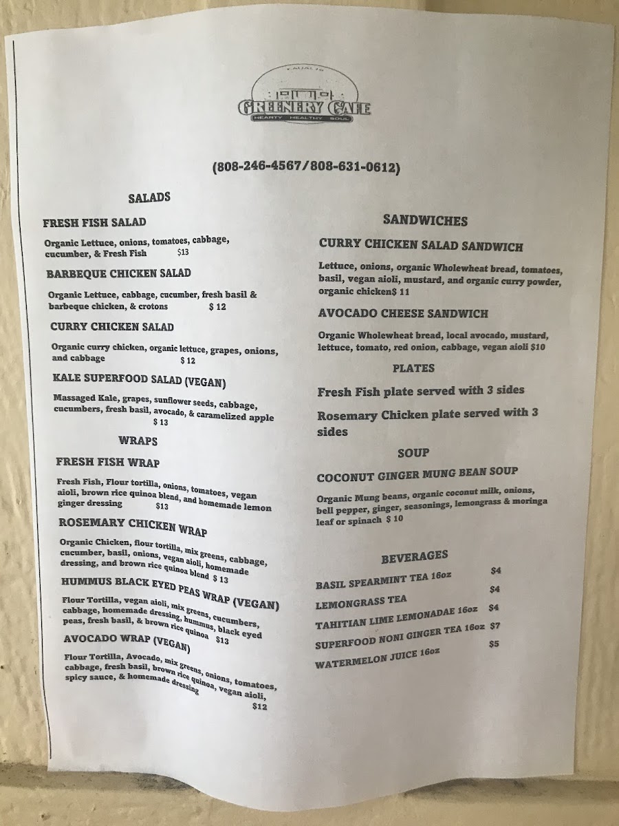 Menu The Greenery Cafe-8