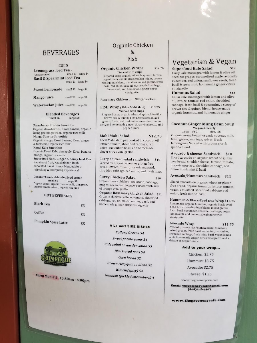 Menu The Greenery Cafe-9