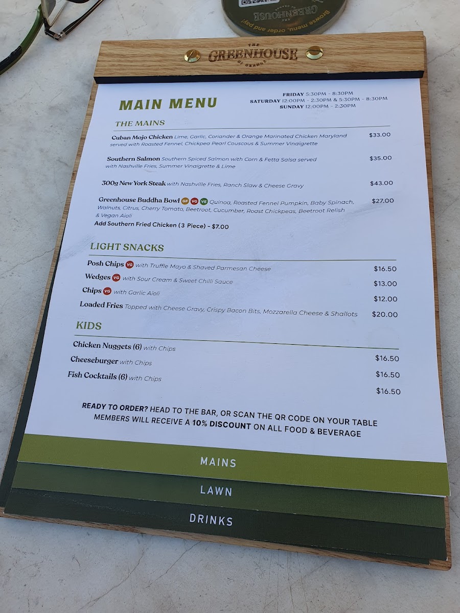 Menu The Greenhouse Of Orange-2
