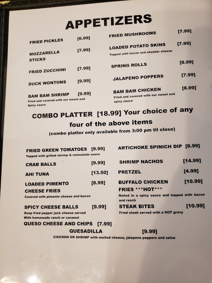 Menu The Grill-1
