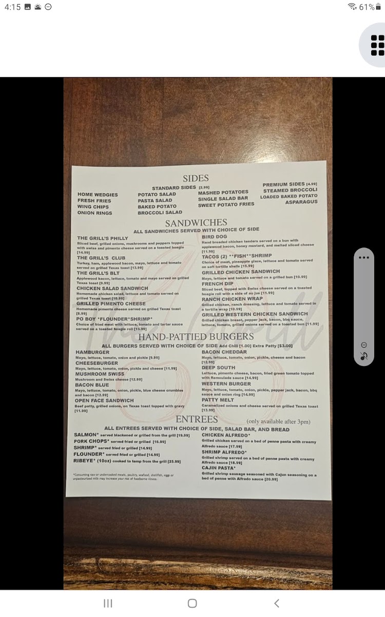 Menu The Grill-2