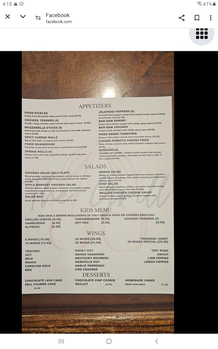 Menu The Grill-3