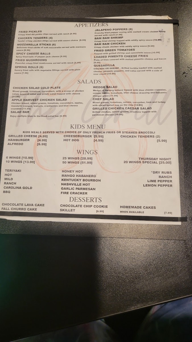 Menu The Grill-6