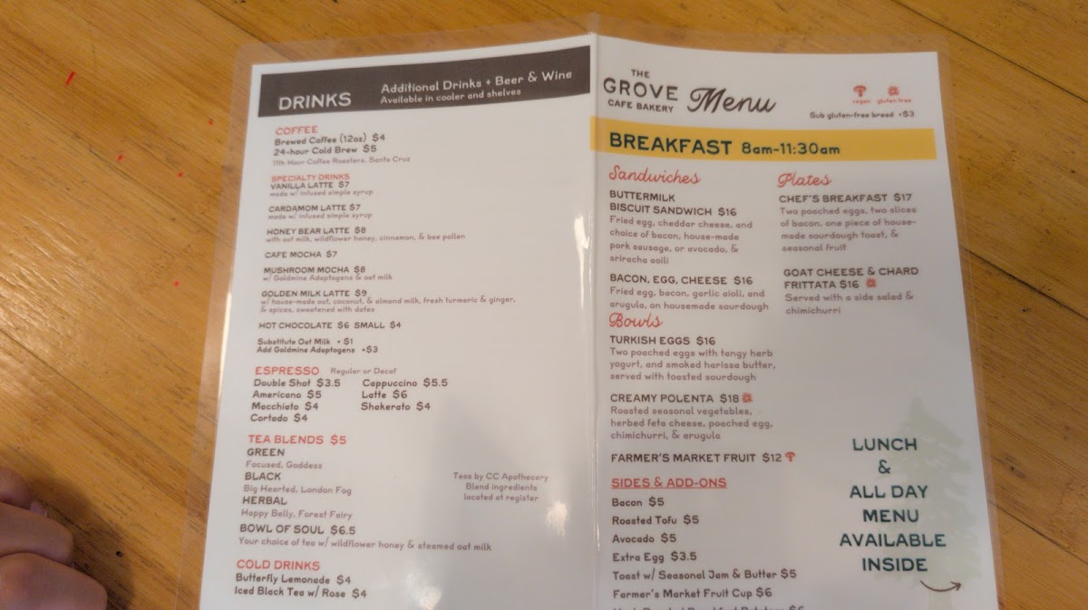 Menu The Grove Cafe And Bakery-2