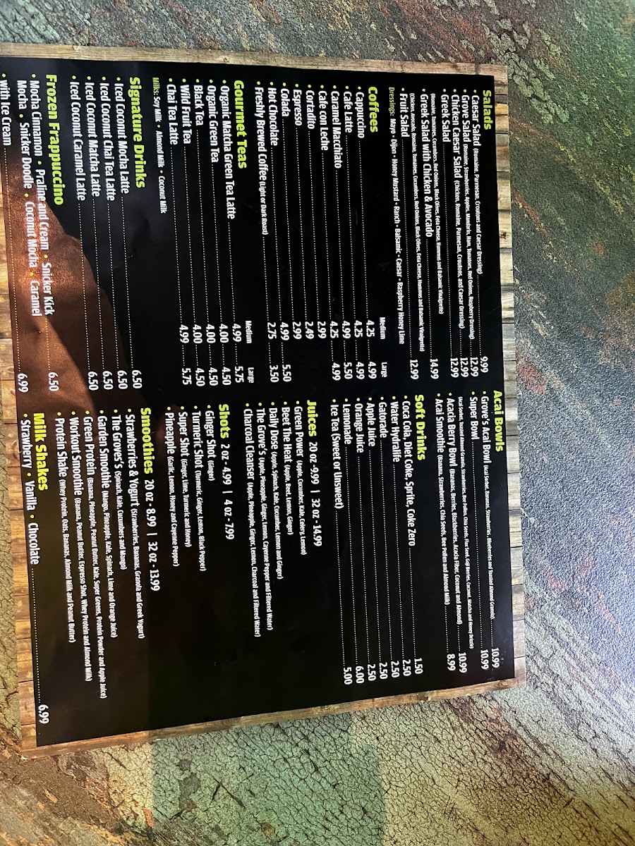 Menu The Groves Coffee House-10