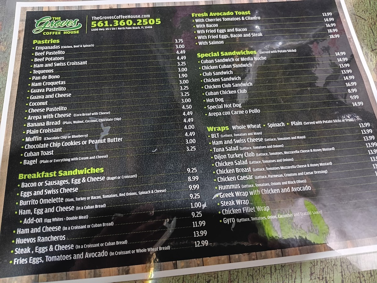 Menu The Groves Coffee House-3