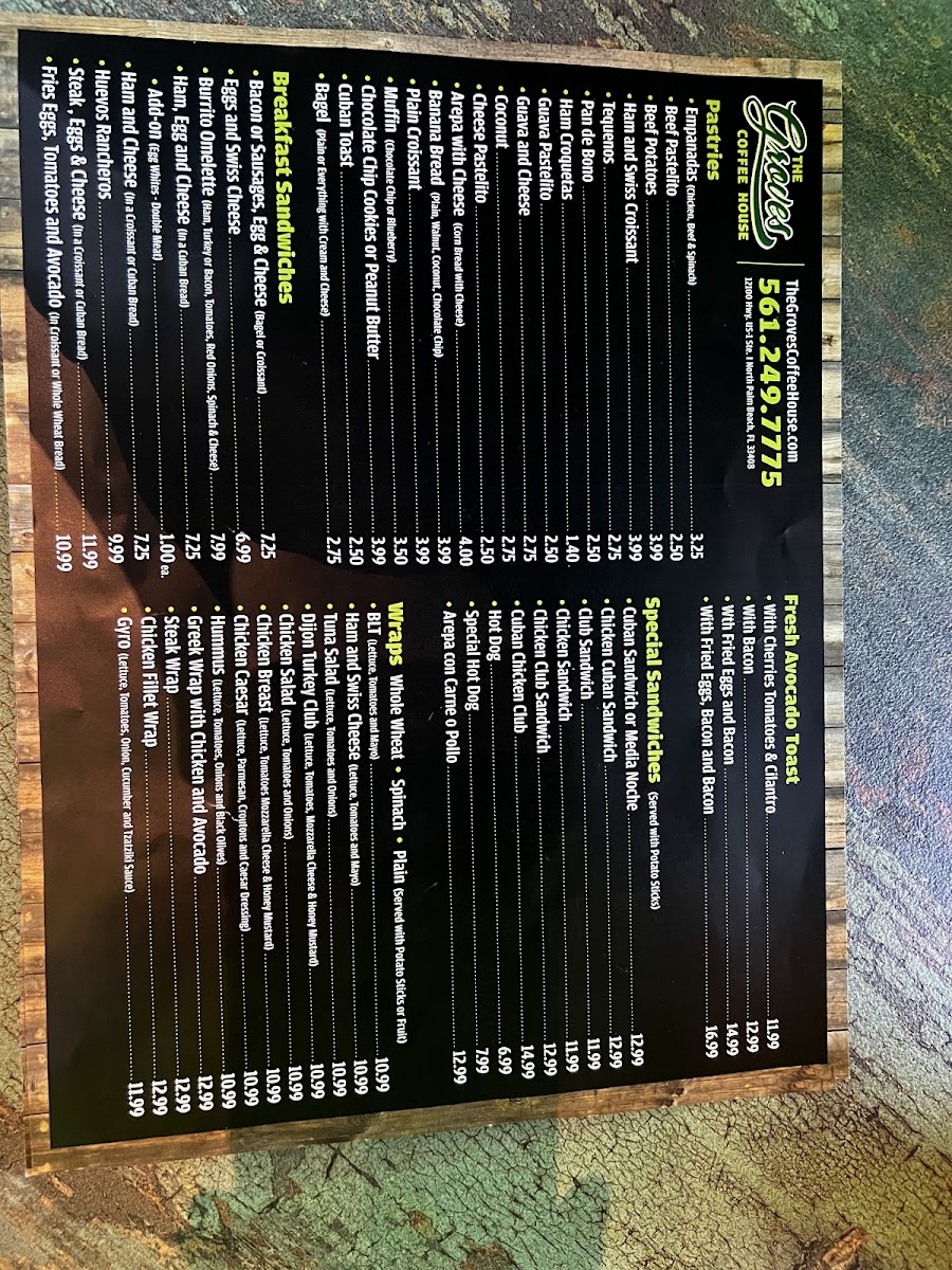 Menu The Groves Coffee House-9