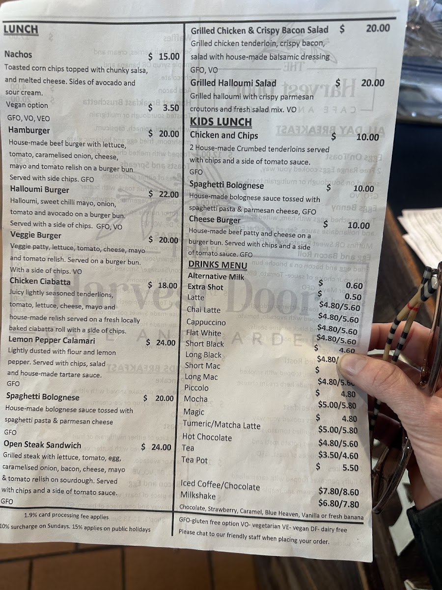 Menu The Harvest Door Cafe & Larder Kilmore-6