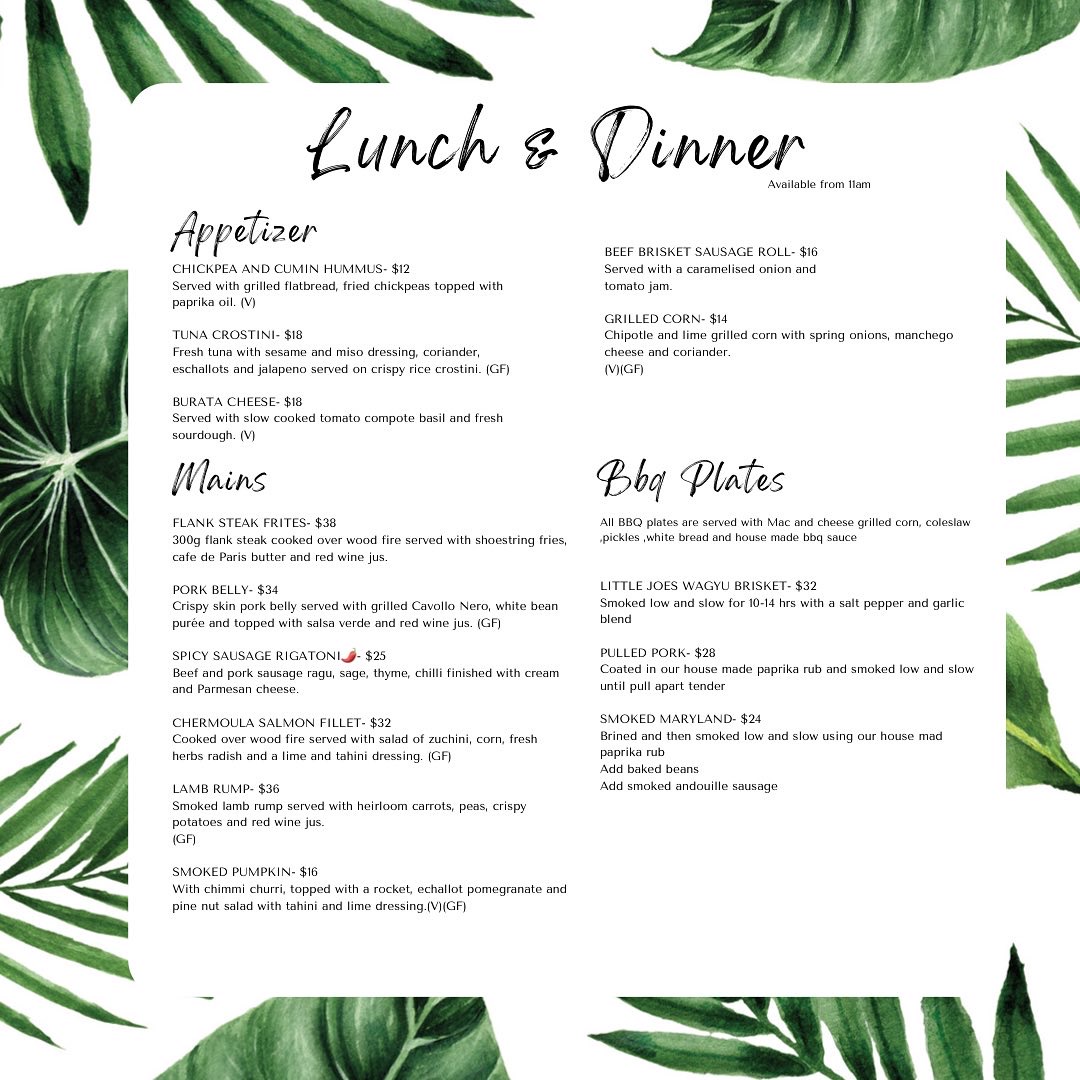 Menu The Harvest Ground-2