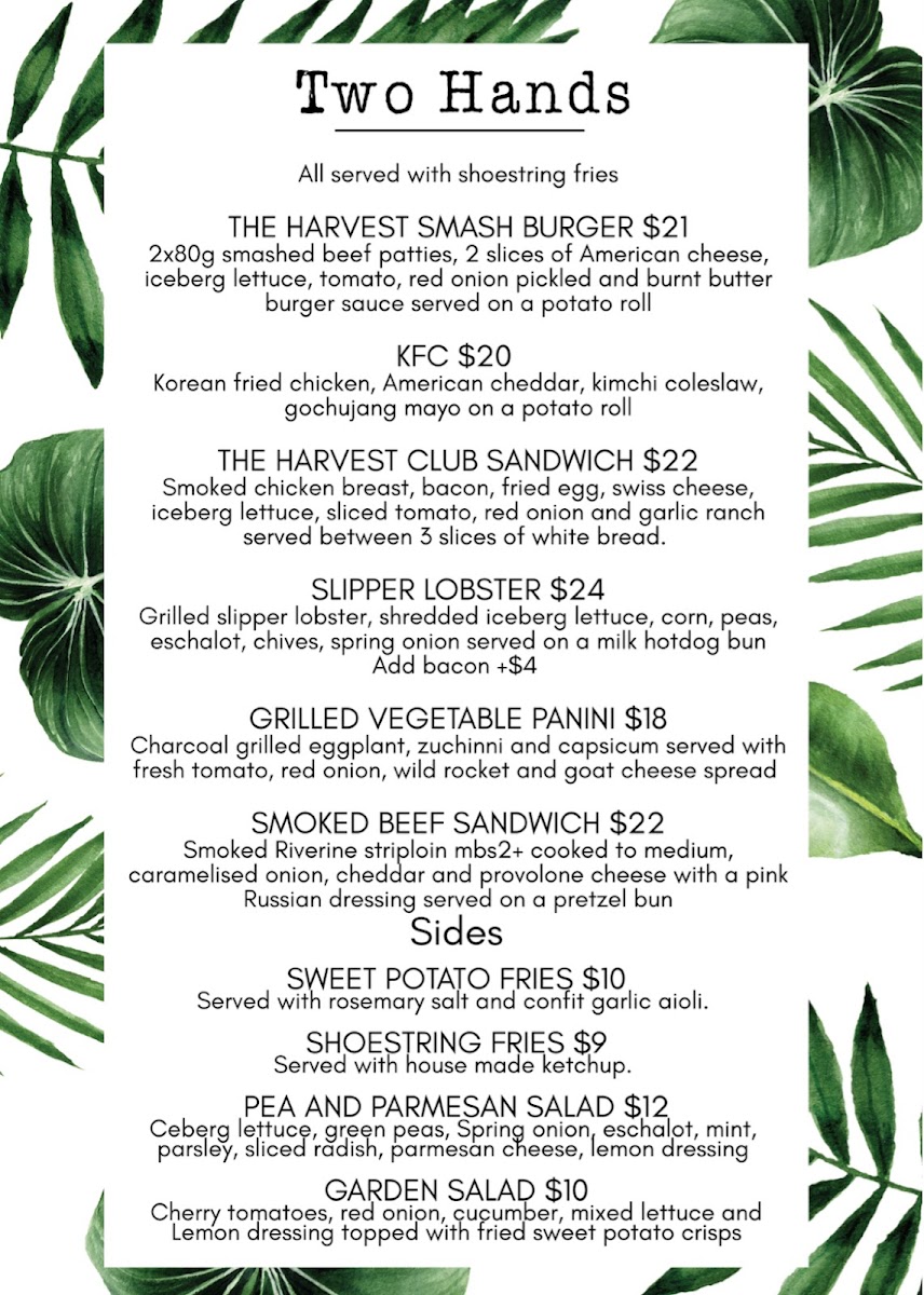 Menu The Harvest Ground-3