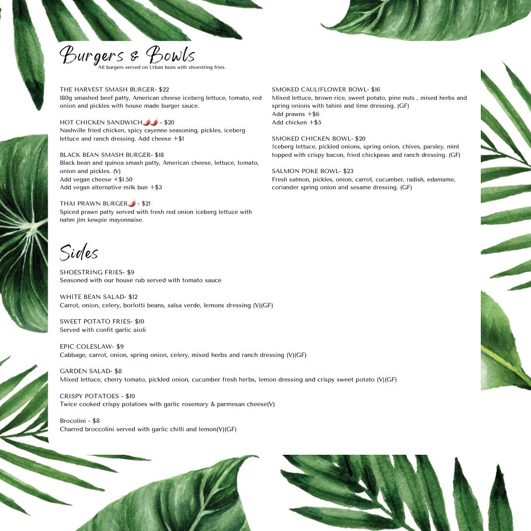 Menu The Harvest Ground-4
