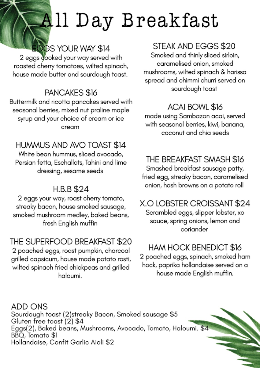Menu The Harvest Ground-5