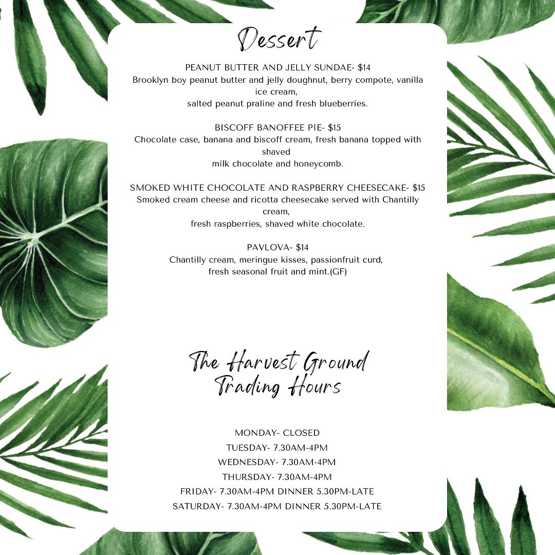 Menu The Harvest Ground-8