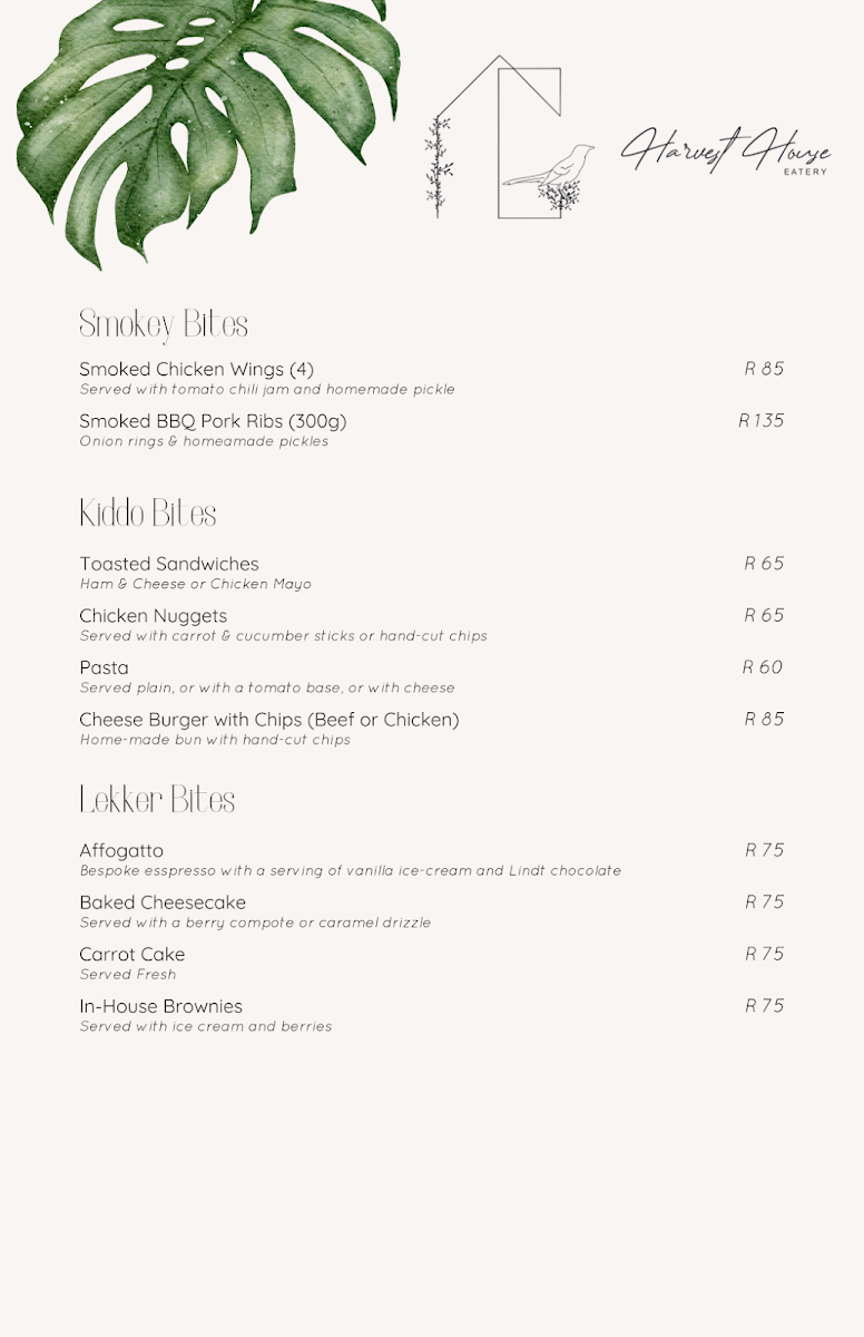 Menu The Harvest House-4